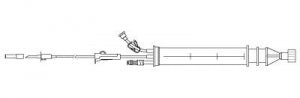 BD Gravity Sets- Burettes - 21" 150 mL Add-On Burette with Needle-Free Valve and Spike Adapter - 82113E