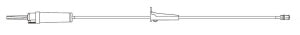 BD Secondary IV Administration Sets - Vented / Nonvented Secondary IV Administration Set with Spin Male Luer Lock and 2 Hangers, 20-Drop, 41", 10 mL Priming Volume, Non-DEHP - A 492