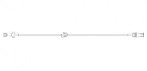 Carefusion Microbore Extension Sets - 6" Microbore IV Extension Set with 0.1 mL Priming Volume, Pinch Clamp and Fixed Male Luer Lock - C20032