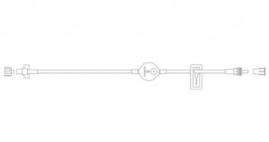 BD Specialty Extension Sets with Filter - 60" Microbore IV Extension Set with 1 mL Priming Volume, 0.2-micron Filter, Slide Clamp and Fixed Male Luer Lock - 10010570