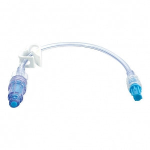 BD Kink Resistant Extension Sets - Kink-Resistant IV Extension Set with 1 MaxPlus Clear Needle-Free Connector, Slide Clamp, Fixed Male Luer Lock, 7", 1.0 mL Priming Volume, Non-DEHP - MP2005-C