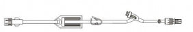 BD Specialty Extension Sets with Filter - 16" Standard-Bore IV Extension Set with 5.8 mL Priming Volume, 0.2-micron Filter, Pinch Clamp, 1 NAC-Y Needle-Free Valve and Spin Male Luer Lock - MX9166