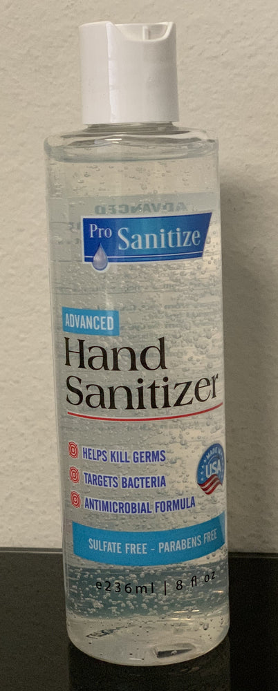 6 Pack of  8oz Bottle of Pro Sanitize 8oz 70% Ethyl Alcohol - Advanced Hand Sanitizer Sulfate Free