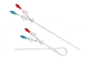 CR Bard GlidePath Long-Term Dialysis Catheters - GlidePath Long-Term Hemodialysis Straight Polyurethane Catheter with AirGuard Valved Introducer, Standard Kit, 14.5 Fr x 19 cm - 5393190