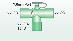 Intersurgical T-piece connectors - T-Piece Adapter, 7.6 mL, Aerosol - 19846000