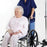 IV Pole and Wheelchair Clamping System Wheelchair to IV Pole with Quick Release