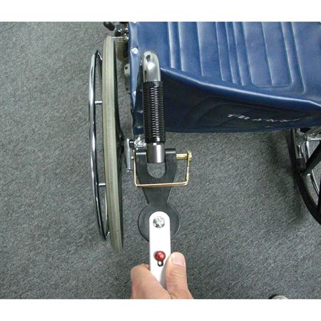 IV Pole and Wheelchair Clamping System Wheelchair to IV Pole