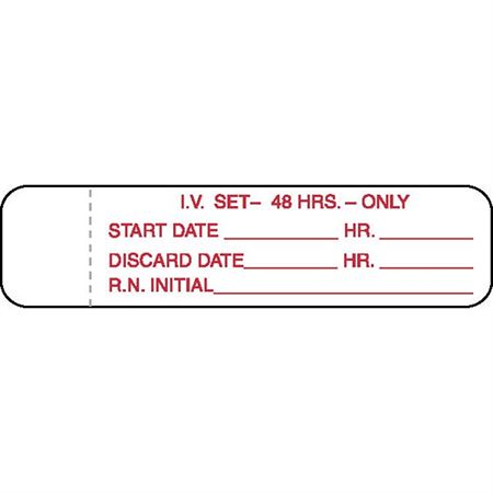 IV Tubing Labels 48 Hrs