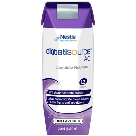 Nestle Healthcare Nutrition Diabetisource AC Prtn/Carb/Ft TB Fd Frml Unflvr Adult 250mL 24/Ca