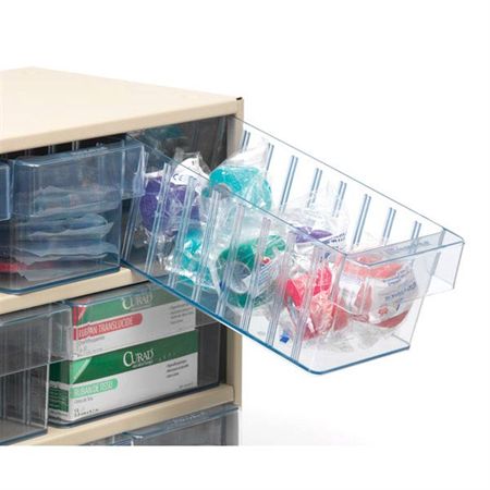 Blue Drawer Bin 8.375"W x 17.625"D x 4.625"H