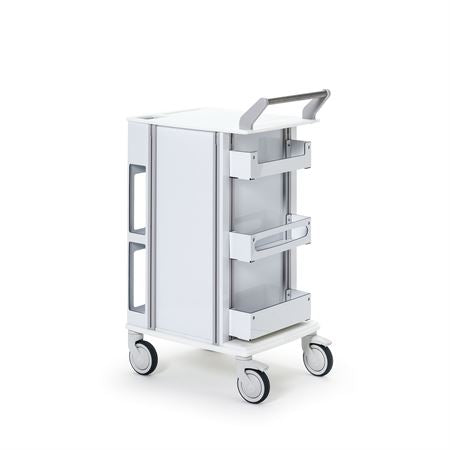 Insight Ergo Phlebotomy Cart with 5" Casters Insight Ergo Phlebotomy Cart with 5" Casters - 25.75"W x 19"D x 42"H