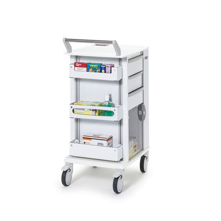 Insight Ergo Phlebotomy Cart with 5" Casters Insight Ergo Phlebotomy Cart with 5" Casters - 25.75"W x 19"D x 42"H