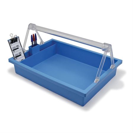 IsoBox Phlebotomy Tray without Handle Bedside - Midsize with Tube Rack - 12"W x 16.5"L x 3"H