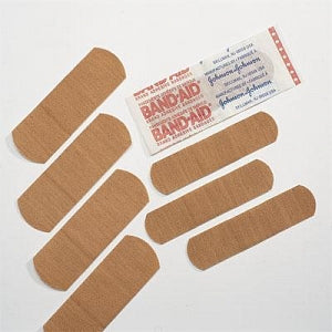 Johnson & Johnson Flexible Fabric Bandages - Adhesive Fabric Bandage, 3/4" x 3" - 004434