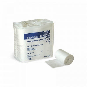 BSN Medical Specialist 100 Cotton Cast Padding - Specialist Cotton Blend Cast Padding, White, Nonsterile, 3" x 4 yd. - 9083