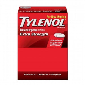 Johnson & Johnson TYLENOL Extra Strength Caplets - Tylenol Extra Strength Caplets, Adult, 500 mg - 044910