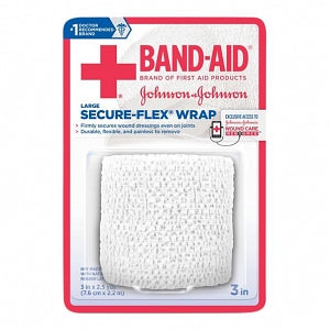 Johnson & Johnson Band-Aid Secure Flex Wrap - Secure Flex Wrap, 3" x 2.5 yd. - 116151