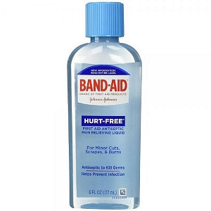 Johnson & Johnson Band-Aid Hurt-Free Antiseptic Wash - Band-Aid Hurt-Free Antiseptic Wash, 6 oz. - 381370044598