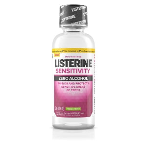 Johnson & Johnson Listerine Sensitivity Zero-Alcohol Mouth Wash - Listerine Sensitivity Zero-Alcohol Mouthwash, Fresh Mint, 95 mL - 312547235952