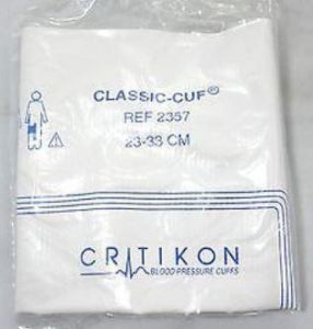 GE Healthcare Classic-Cuf Blood Pressure Cuffs - BP Cuff, Adult, Navy / White - 2357