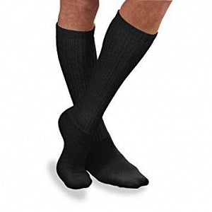 Jobst Sensifoot Crew Socks Compression Stockings - 8-15 mmHg Compression Rating Sensifoot Crew Socks, Black, Size XS Regular - 110865