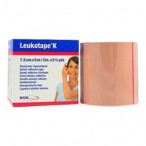 BSN Medical Leukotape K Physiotherapy Bandages - Leukotape K Physiotherapy Bandages, Beige, 3" x 5.5 yd. - 7297812