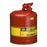 JustRite Manufacturing Type I Steel Safety Can for Flammables - Type I Safety Can, Steel, Red, 5 gal. - 7150100