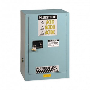 Justrite Sure-Grip EX Corrosive / Acid Steel Safety Cabinets - SAFETY CABINET, 30GAL, 2 DOOR, BLUE - 891202