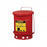 Justrite Oily Waste Cans - Red Foot-Operated Floor Oily Waste Can, 6 gal. - 9100