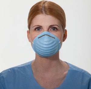 Halyard Health Surgical Cone Mask - Cone-Style Mask with Headband, Blue - 00152