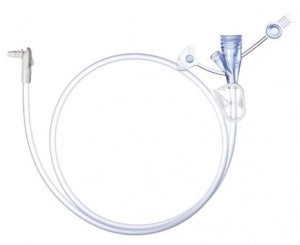 Avanos Mic-Key Gastric-Jejunal Feeding Tube Extension Kits - Mic-Key Tube Extension Set, Continuous, 60 cm - 0121-24-200