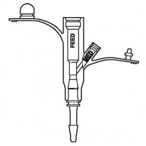 Halyard Health Mic Peg Replacement Adapters - Bolus Feeding Adaptor, Use with 24 Fr - 0136-24