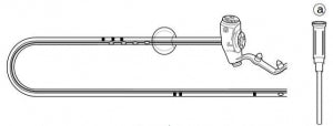 Kimberly Clark MIC-KEY Low-Profile Transgastric-Jejunal Tubes - Gastric Tube Kit, Jejunal, 2.3 cm, 22 Fr, 4 mL - 0270-22-2.3-45