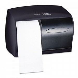 Kimberly-Clark Coreless Jrt Bathroom Tissue Dispensers - In-Sight Double-Roll Covered Tissue Dispenser, Gray - 09604