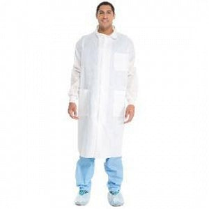 Halyard Health Universal Precautions Lab Coats - Universal Precautions Lab Coat, 3-Layer, White, Size L - 10042