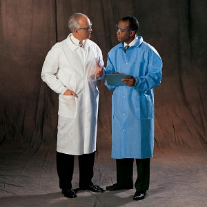 Halyard Health Universal Precautions Lab Coats - Universal Precautions Lab Coat, 3-Layer, Blue, Size L - 10047