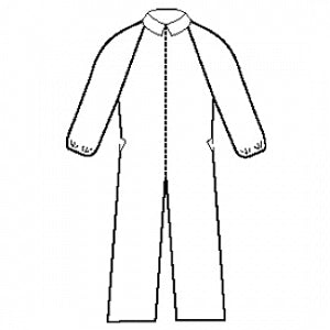 Halyard Health Extra Protection Coveralls - Extra Protection Coveralls, White, Size XL - 10085