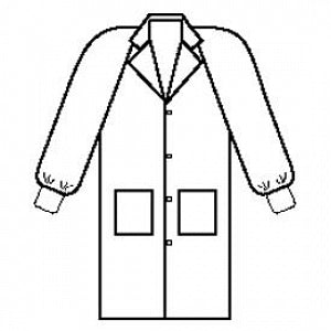 Halyard Health Basic Lab Coats - 3-Layer Basic Lab Coat, White, Size S - 10120