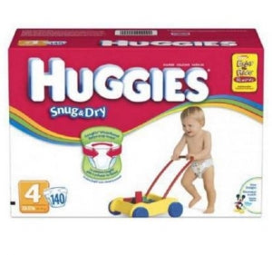 Kimberly-Clark Huggies Little Movers Diapers - DBM-MBO-DIAPER, HUGGIES LITMOVE SZ4 - 10518