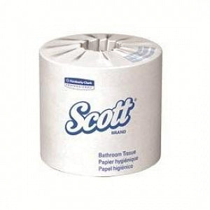 Kimberly-Clark Recycled Bath Tissue - Recycled Toilet Tissue, 4" x 4", 2-Ply, White, 550/Roll - 13217