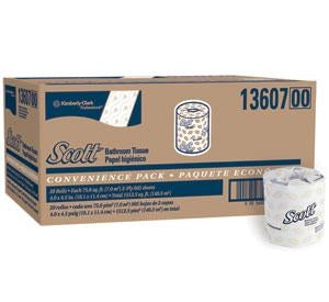 Kimberly Clark Scott 2-Ply Bath Tissue - Scott Essential Standard Roll Bathroom Tissue, 2 Ply, Convenience Case - 13607