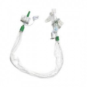 Halyard Health Halyard Healthvent Trach Ports - KimVent Multi-Access Port Closed Suction System, Double Swivel Elbow, Adult, Endotracheal, Green, 14 Fr x 58.5 cm - 24014-5