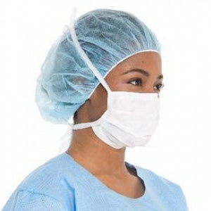 Halyard Health Pleated Procedure Mask with Ear Loops - Pleated Procedure Mask, Ties, Blue - 28802