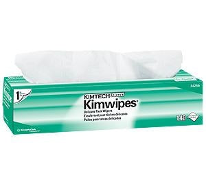 Kimberly-Clark Kimwipe Delicate Wipes - Kimwipe Wipe, 1-Ply, Disposable, White, 15" x 17" - 34256