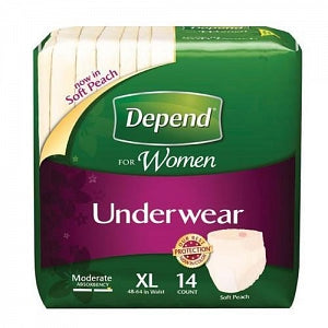 Kimberly-Clark Depends Underwear f / Women - Depend Women's Underwear, Moderate Absorbency, XL - 38529