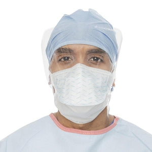 Halyard Health Fluidshield Surgical Masks - FLUIDSHIELD Level 2 Expanded Chamber Surgical Mask with Wraparound Visor, Sterile - 39124