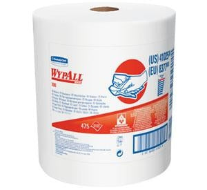 Kimberly-Clark Professional WypAll Towels - WypAll X80 Wiper Paper Towel, White, 12.5" x 13.4", Jumbo Roll - 41025