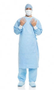 Halyard Health Aero Blue Performance Surgical Gowns - Aero Blue Performance Surgical Gown, Size S / M - 41732