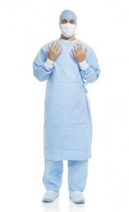 Halyard Health Aero Blue Performance Surgical Gowns - Aero Blue Performance Surgical Gown, Size L, Sterile - 41733