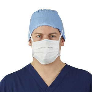 Halyard Health So Soft Surgical Masks - FluidShield ASTM Level 1 Surgical Mask with So Soft Lining and Ties, White - 41805